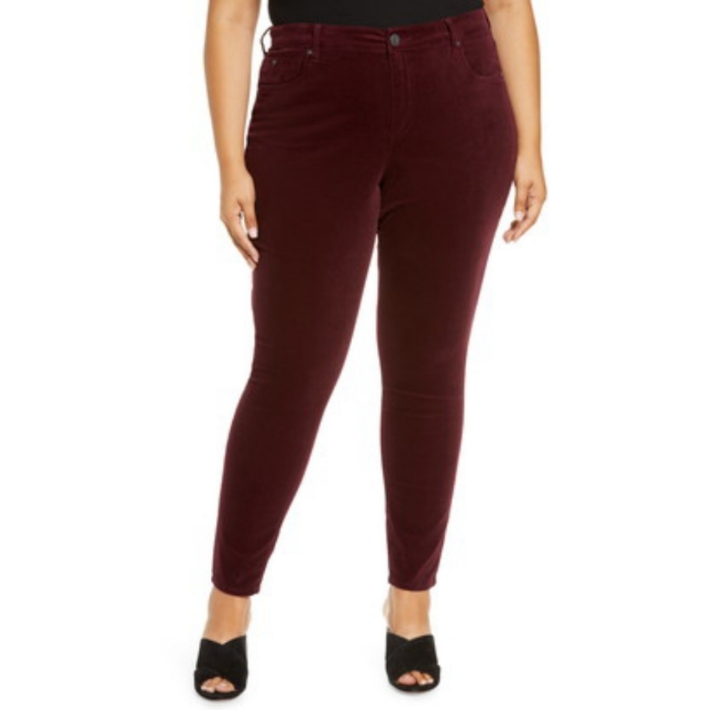 SOLD - TORRID Womens Wine Burgundy Jeans Size 14